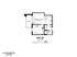 Modern floor plan for Unit 402 featuring 1 bedroom, 1 bath, and an open kitchen/living area with balcony in Chicago.