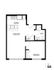 Modern floor plan for Unit G5 featuring a spacious 1-bedroom layout with open-concept living room and kitchen, complete with a well-appointed bathroom.