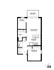 Modern floor plan for Unit D5 featuring 1 bedroom, a stylish kitchen, spacious living room, cozy office, bathroom, and private balcony.