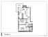 Chic floor plan featuring 2 bedrooms, spacious living and dining area, modern kitchen, and balcony.