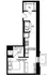 Modern floor plan featuring a spacious living room, fully equipped kitchen, and a dedicated utility area.