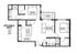 Spacious floor plan showcasing 2 bedrooms, modern kitchen, cozy living room, and a private deck, perfect for units 310, 410, and 510.