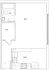 Contemporary studio floor plan featuring a spacious open area, modern kitchen, bath, and walk-in closet.