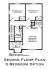 Hudson Ridge South 3 Bedroom Second Floor Plan With No Garage