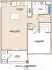 847 SQ FT Hadley Unit A One Bedroom One Bath