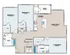 Elegant floor plan featuring 3 bedrooms, a great room, kitchen, and deck.