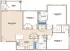 Spacious 3-bedroom floor plan, Unit E, featuring a large great room, modern kitchen, and a private deck, 1,372 sq ft.