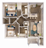 Maplewood 2 Bedroom 2 Bath