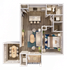 Maplewood 1 Bedroom 1 Bath With Den