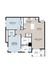 Elegant floor plan showcasing 2 spacious bedrooms, open kitchen, and inviting great room. Features a deck, laundry room, and baths.