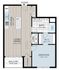 Franklin Square Phase 3, 1 Bedroom 1 Bathroom Loft L1