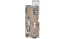 3D floor plan showcasing a spacious open-concept living area with a modern kitchen and seating zone.