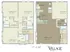 Village East floor plan featuring 4 bedrooms, a large kitchen, great room, and multiple baths over 1713 sq ft.