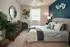 Modern Bedroom with Ceiling Fan at Abberly Pointe Apartments in Beaufort, SC
