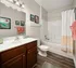 Modern bathroom at Abberly Twin Hickory Apartments in Glen Allen, VA