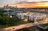 An aerial view of the modern apartment building at Abberly Noda Vista in Charlotte, NC