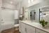 Bathroom with modern fixtures at Abberly Commons Apartments in Charlotte, NC