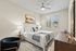 Bedroom with ceiling fan at West Ashley Apartments in Charleston, SC