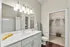 Bathroom with walk in closet at West Ashley Apartments in Charleston, SC
