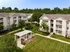 Courtyard with picnic area at Abberly Grove Apartments in Raleigh, NC