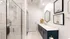 Oversized tiled walk in showers at Abberly Skye Apartments in Decatur, GA