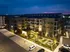 An aerial view of an apartment complex at night at Abberly Riverwalk Apartments in Nashville, TN