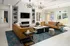 Clubroom With Smart TV and Fireplace at Abberly Solaire Apartments in Garner, NC