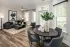 Open-concept living room and kitchen at Abberly Commons in Charlotte, NC.