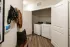 In-home laundry area with washer and dryer at Abberly Commons in Charlotte, NC.