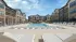Resort-style swimming pool with sun shelf at Abberly Commons in Charlotte, NC.