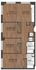 Modern and efficient floor plan featuring 3 spacious bedrooms, an open living area, and a functional kitchen layout with two well-appointed bathrooms.