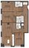 Elegant floor plan showcasing a spacious layout with three bedrooms, an inviting living area, modern kitchen, and convenient bathrooms, featuring hardwood-style flooring and ample natural light.