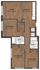 Spacious 3-bedroom floor plan with open living area and modern kitchen, featuring two stylish bathrooms and convenient laundry space.