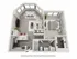 Modern 3D floor plan showcasing 1 bedroom, an open living-dining area, and a sleek kitchen with efficient layout.