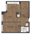 TheBloomatBraddock - One-Bedroom Floorplan