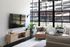 Factory Windows Living  Room with Beltline View and Light Oak Sideboard