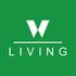 Bold green logo with a large 'W' above the word 'Living', symbolizing elegance and modern lifestyle.