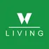 Modern green logo with bold letter 'W' and the word 'LIVING' underneath, conveying a contemporary lifestyle brand identity.