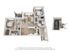 Chic 3D floor plan showcasing a modern 2-bedroom apartment with open living area, stylish kitchen, balcony, and garage.