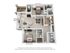 Elegant 3D floor plan showcasing 2 bedrooms, spacious living room, modern kitchen, and private balcony.