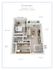 Inverness floor plan showcasing a cozy 700 sq ft one-bedroom apartment with a private balcony, open living room, spacious dining area, and extra large pantry.