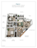 Bayview floor plan showcasing a spacious 1020 sq ft, with 2 bedrooms and 2 bathrooms, featuring open dining and living room, galley-style kitchen with breakfast bar, patio/balcony, and modern conveniences like large entry closet and fireplace.