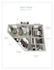 Aster Deluxe 3D floor plan showcasing a spacious one-bedroom apartment with 753 sq ft, featuring an open dining and living area, a galley-style kitchen with breakfast bar, a patio, and a walk-in closet.