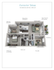 Forrester Deluxe 3D floor plan showcasing one bedroom with a den, spacious living room with French doors, and a galley-style kitchen with breakfast bar, covering 869 sq ft.