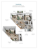 Charming Canterbury floor plan featuring one bedroom and loft within 915 sq ft, showcasing an open dining and living room, balcony, galley-style kitchen with breakfast bar, king-sized bedroom, and dual-entry bathroom with stackable washer and dryer.