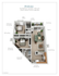 Brookstone floor plan highlighting a spacious 1031 sq ft 2 bedroom, 2 bathroom design, featuring a large kitchen with breakfast bar, comfortable dining area, inviting living room with optional fireplace, and a private patio/balcony.