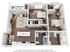 2 bedroom 2 bathroom floor plan for the B2.