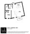 Modern floor plan for Unit 1D featuring 1 bedroom, a spacious living area, kitchen, bath, and inviting balcony. Total area of 953 square feet.