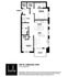 Chic 2-bedroom, 2-bathroom floor plan featuring a modern kitchen, spacious living area, and a cozy balcony in a 1218 sq ft unit.