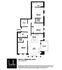 Modern floor plan for Belle Square Unit 3A featuring 3 bedrooms, 2 bathrooms, and a spacious living room with balcony, 1421 sq ft.